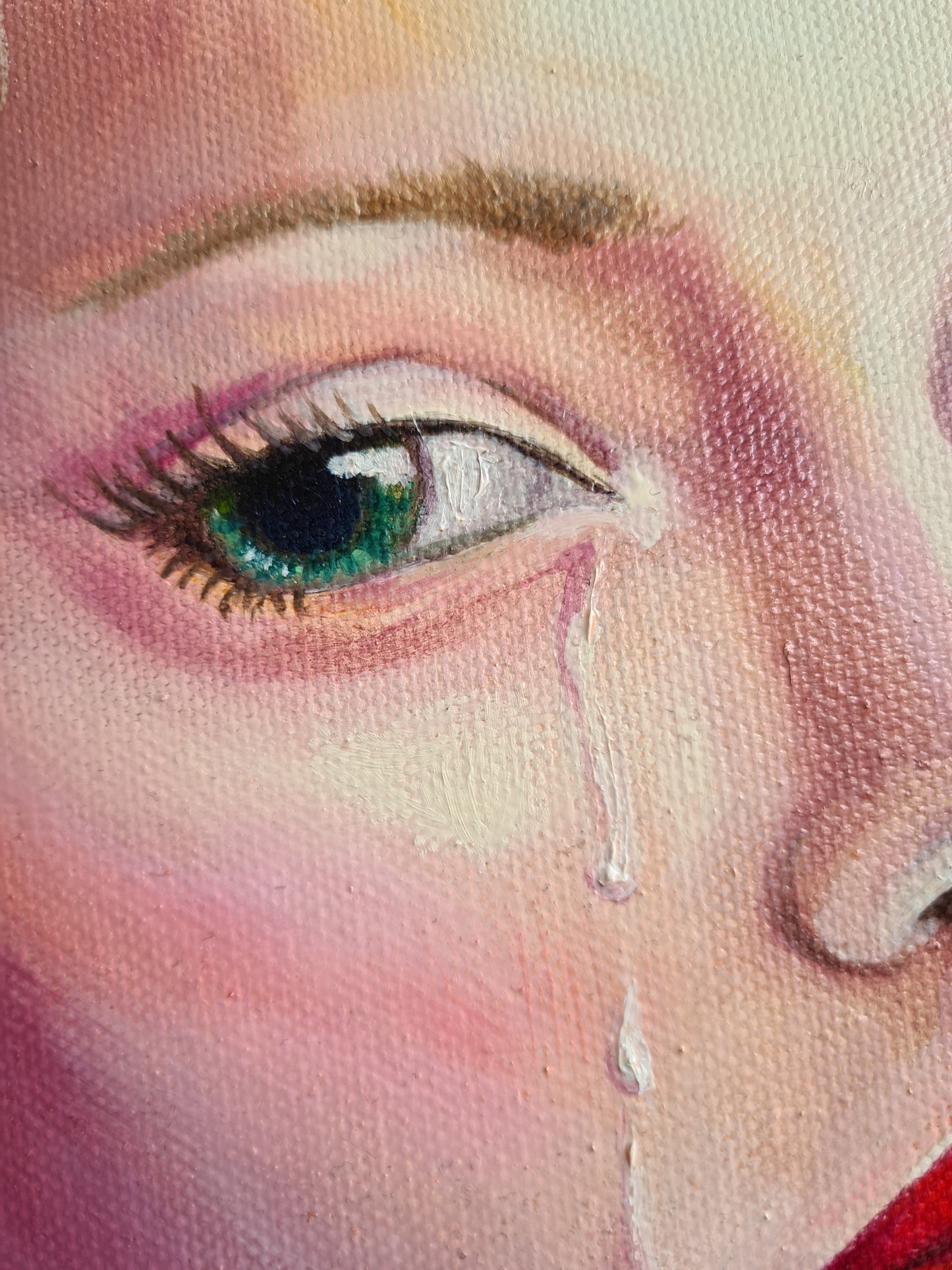 Red Moon 100x120 cm Original Oil Painting on Canvas