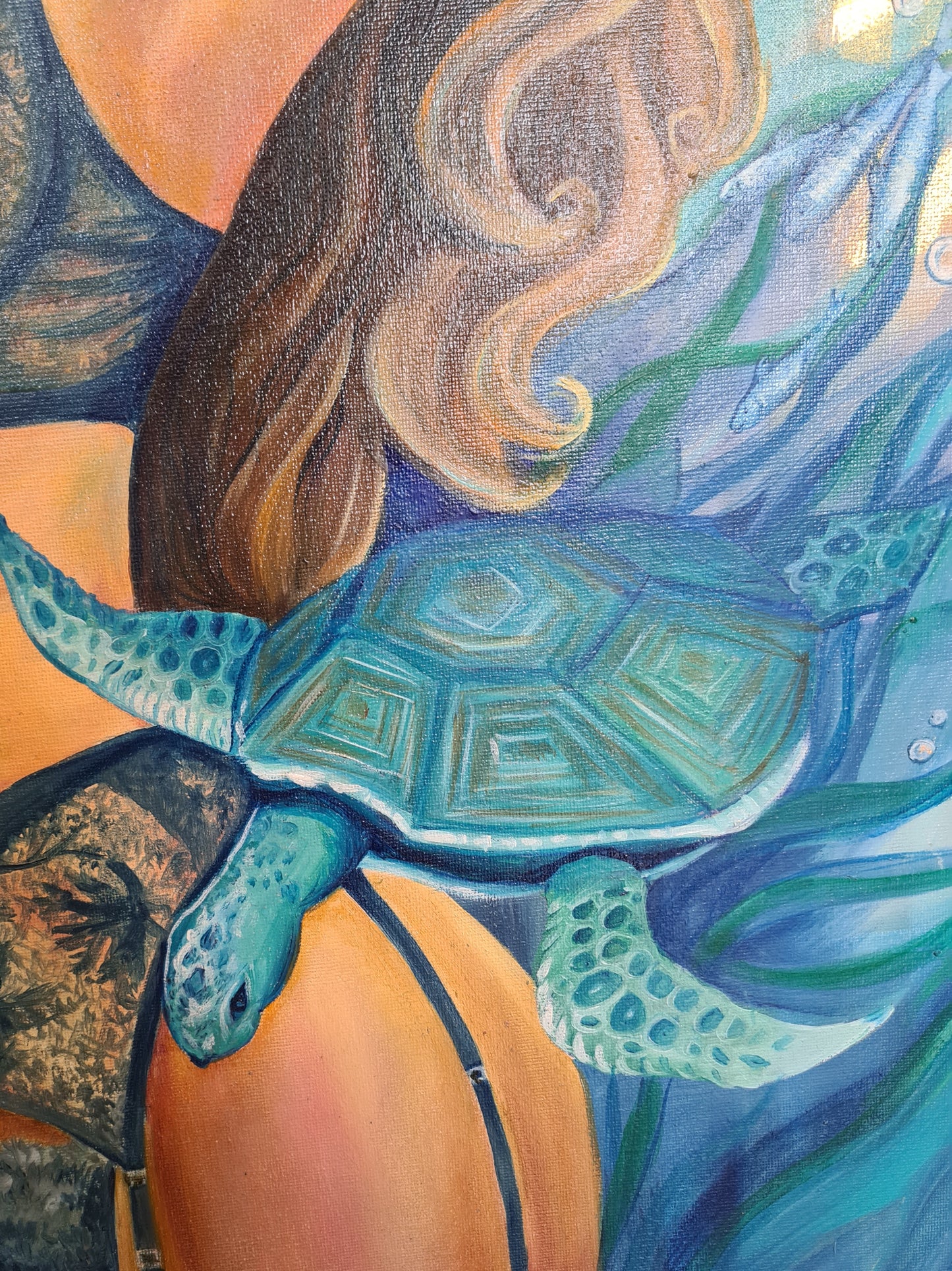 Szirén – 60x80 cm eredeti olajfestmény vászonra