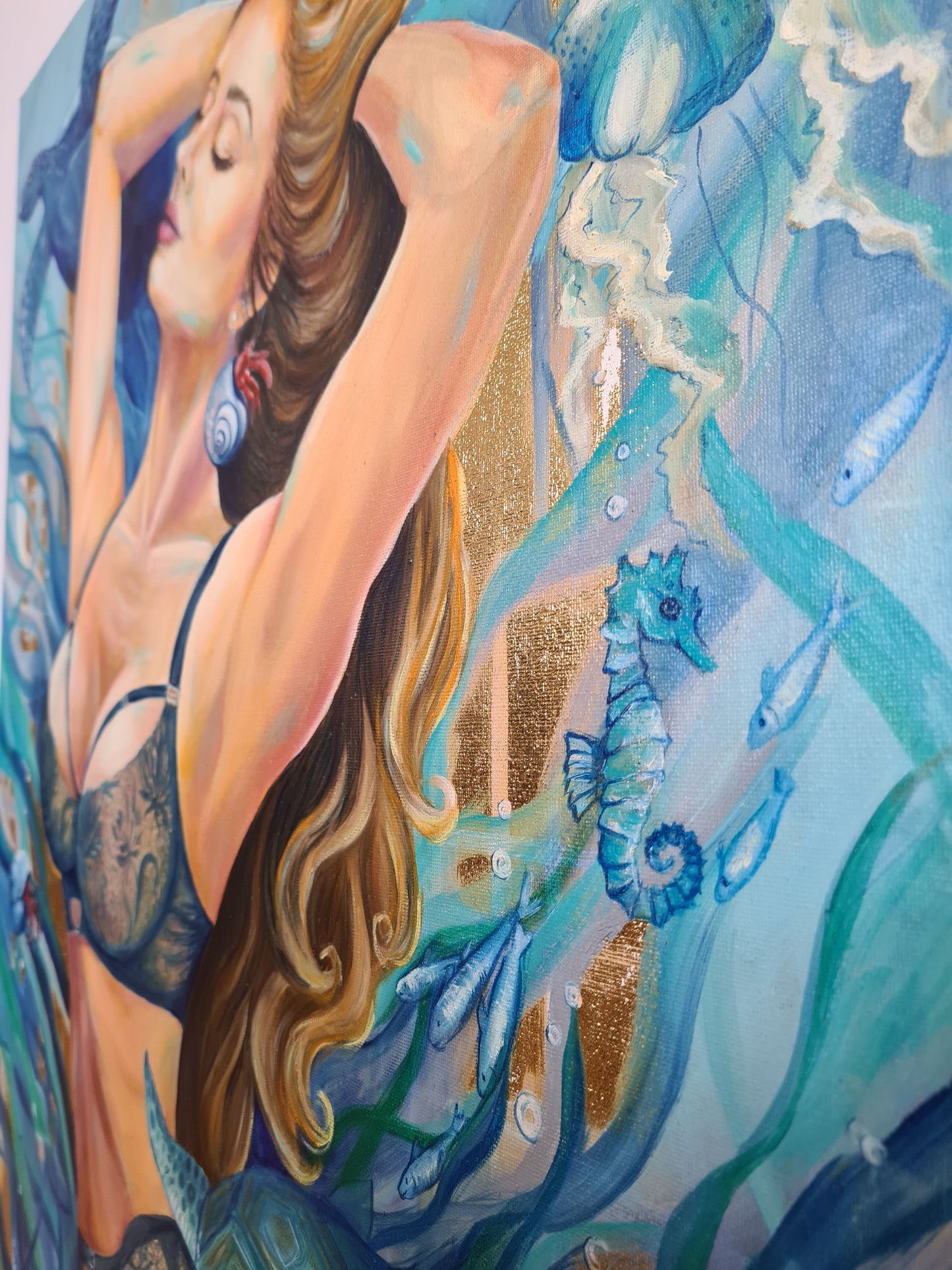 Szirén – 60x80 cm eredeti olajfestmény vászonra