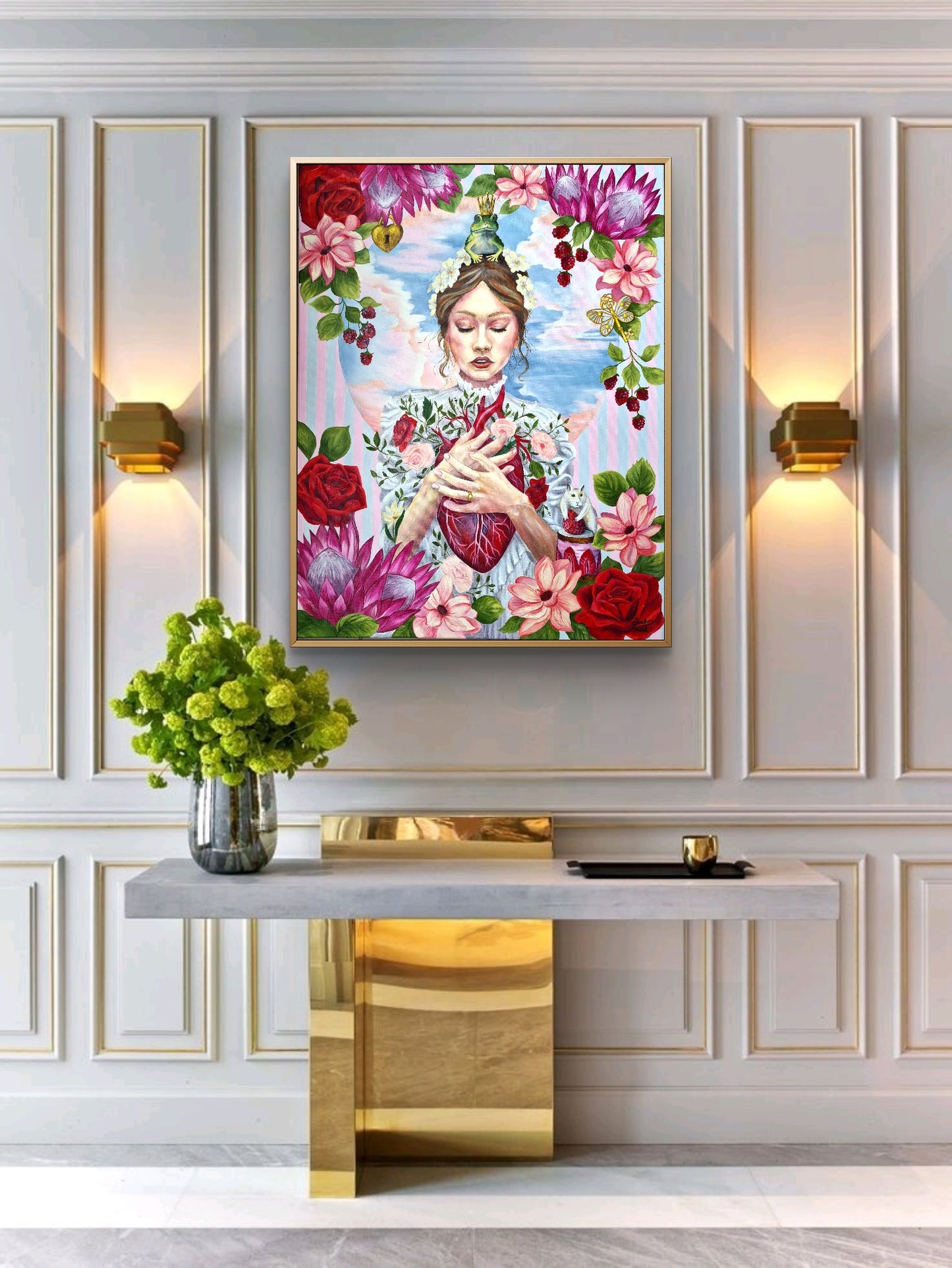 My stolen heart– 58x75 cm Original Oil Painting on Canvas