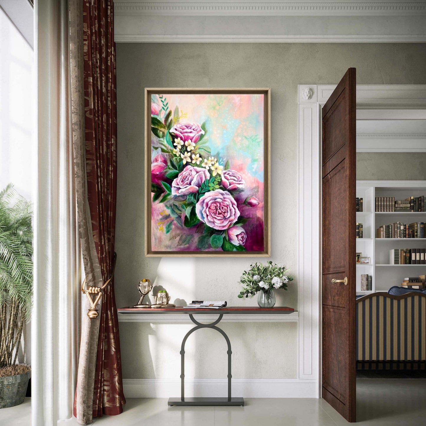 A love that goes beyond boundaries 50x70 cm Mixed media painting on Canvas from Daniella Szabó-Telek