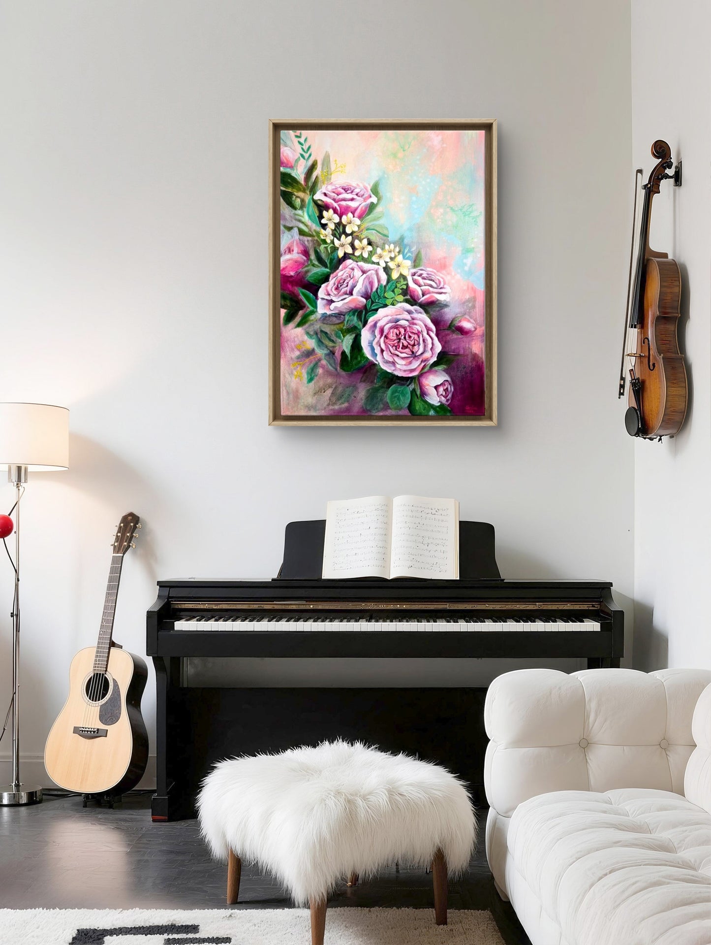 A love that goes beyond boundaries 50x70 cm Mixed media painting on Canvas from Daniella Szabó-Telek