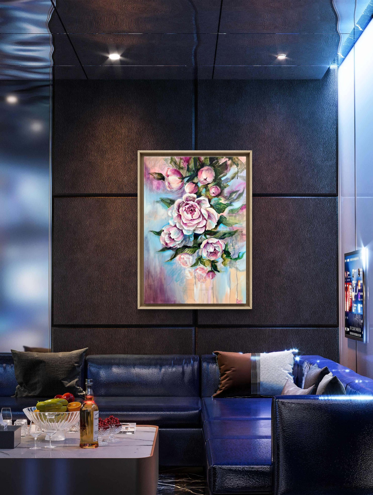 Grace and joy 50x70cm Original Mixed Media painting by Daniella Szabó-Telek