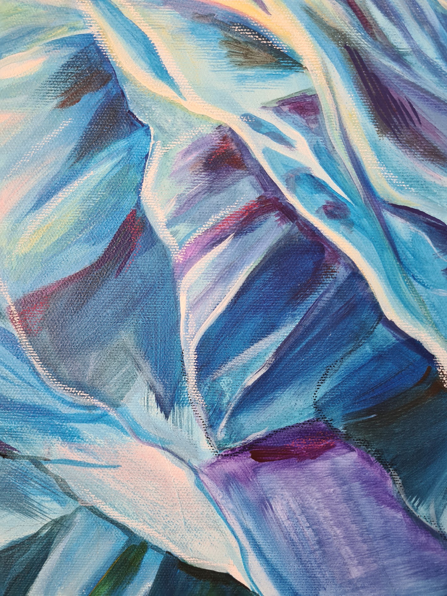 In your loving arms 70x100 cm Original Mixed Media Painting on Canvas from Daniella Szabò-Telek