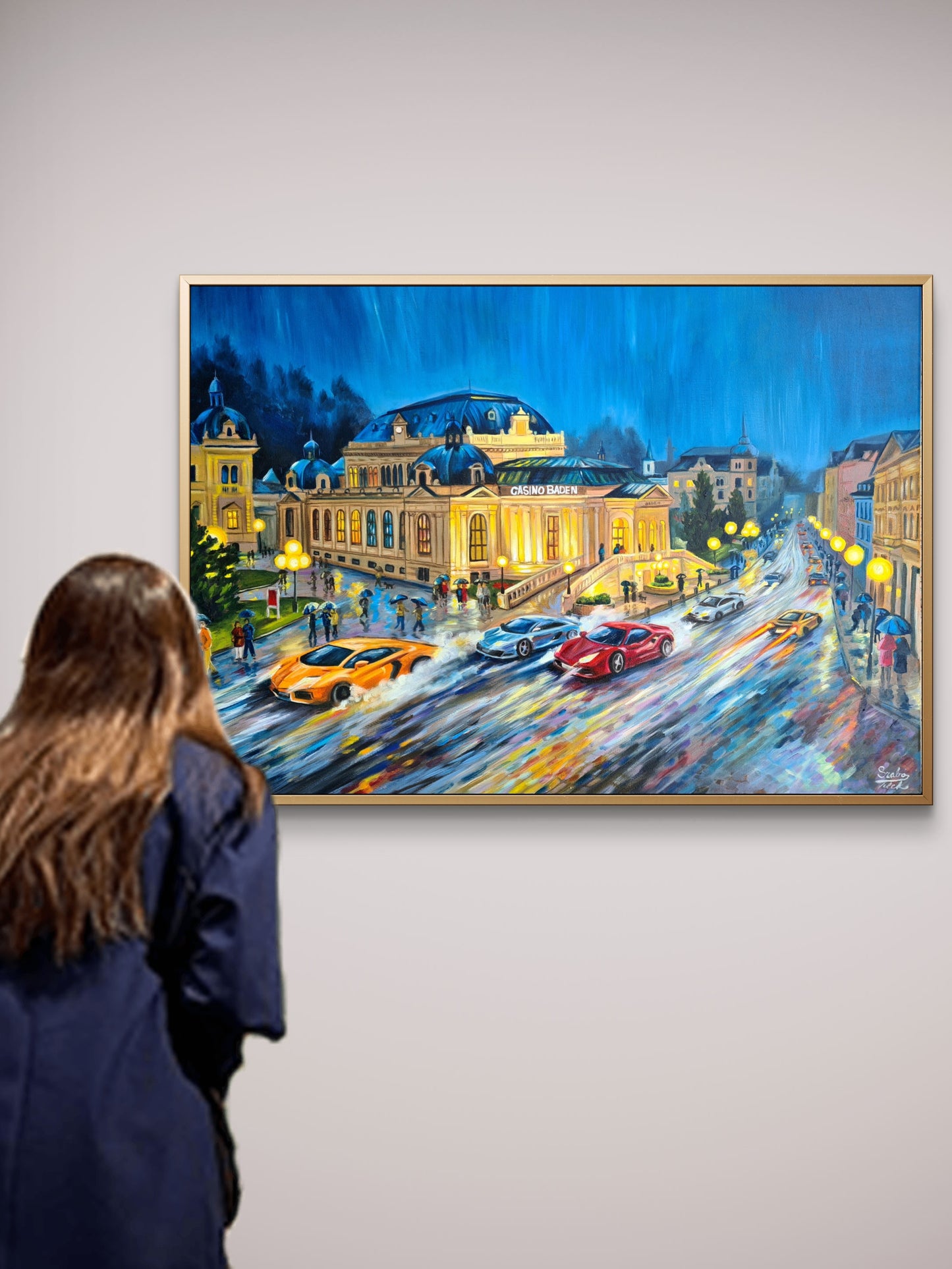 "Licht ins Dunkel" Original oil painting on Canvas by Daniella Szabò-Telek