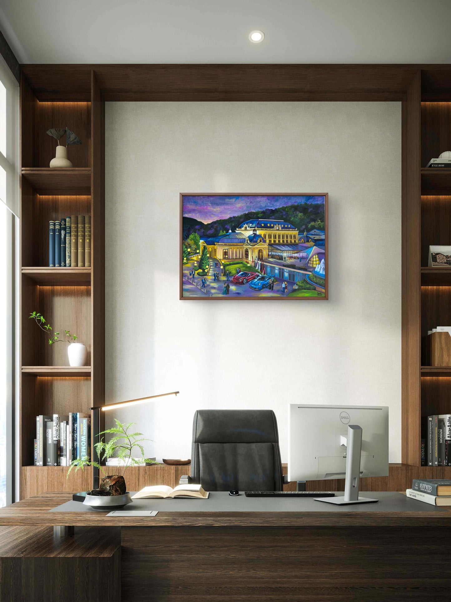 "Summer nights in Baden" 50x70cm, Original Oilpainting by Daniella Szabò-Telek