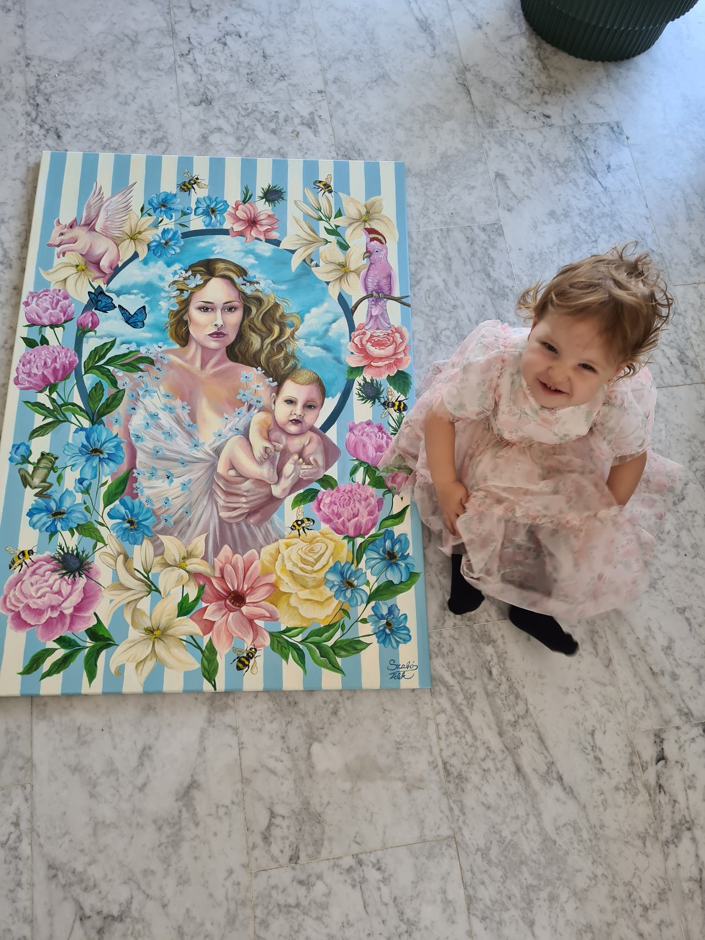 Mother nature– 70x100 cm Original Oil Painting on Canvas