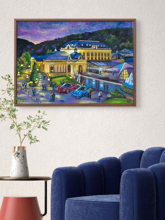 "Summer nights in Baden" 50x70cm, Original Oilpainting by Daniella Szabò-Telek