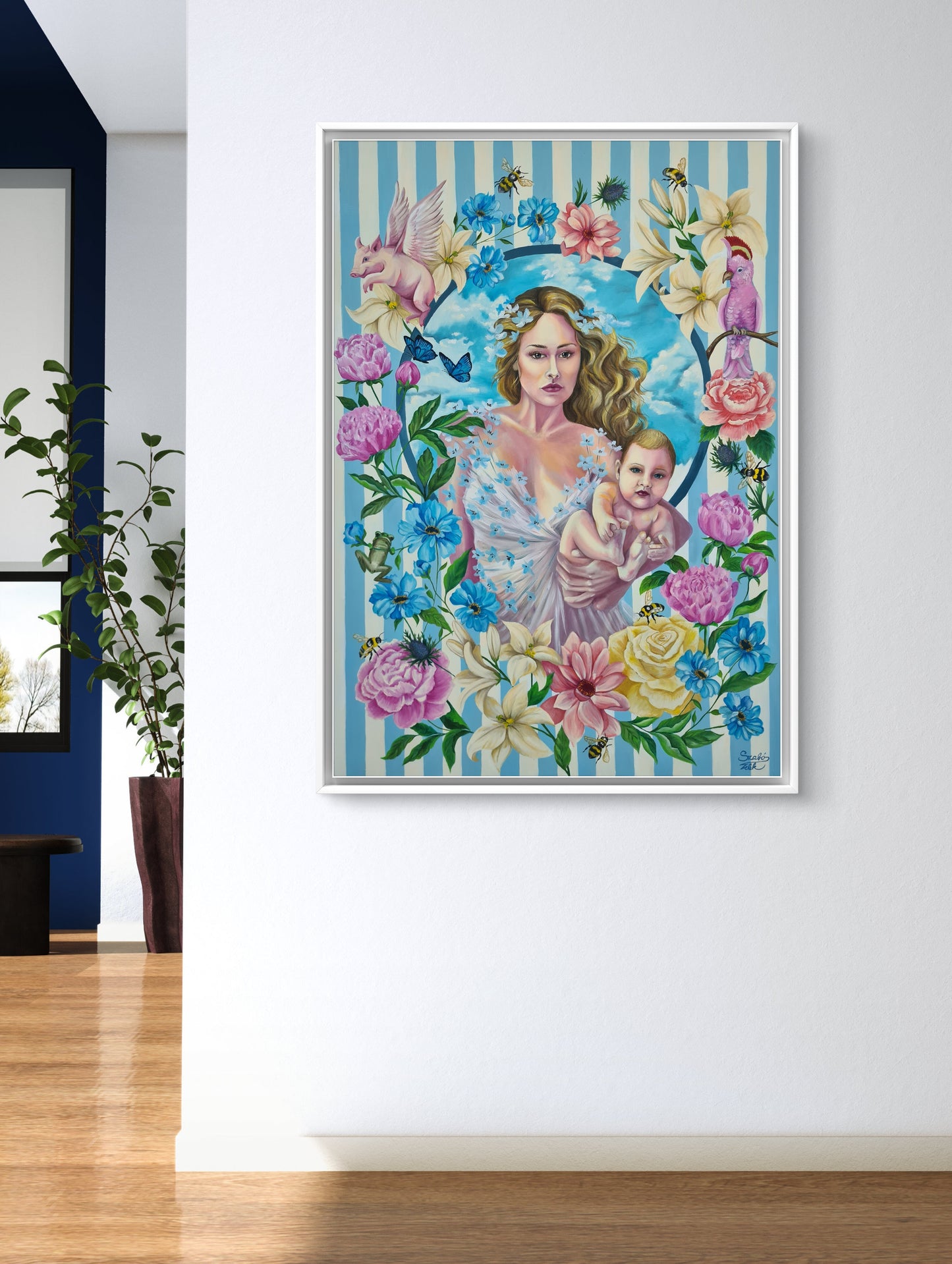 Mother nature– 70x100 cm Original Oil Painting on Canvas