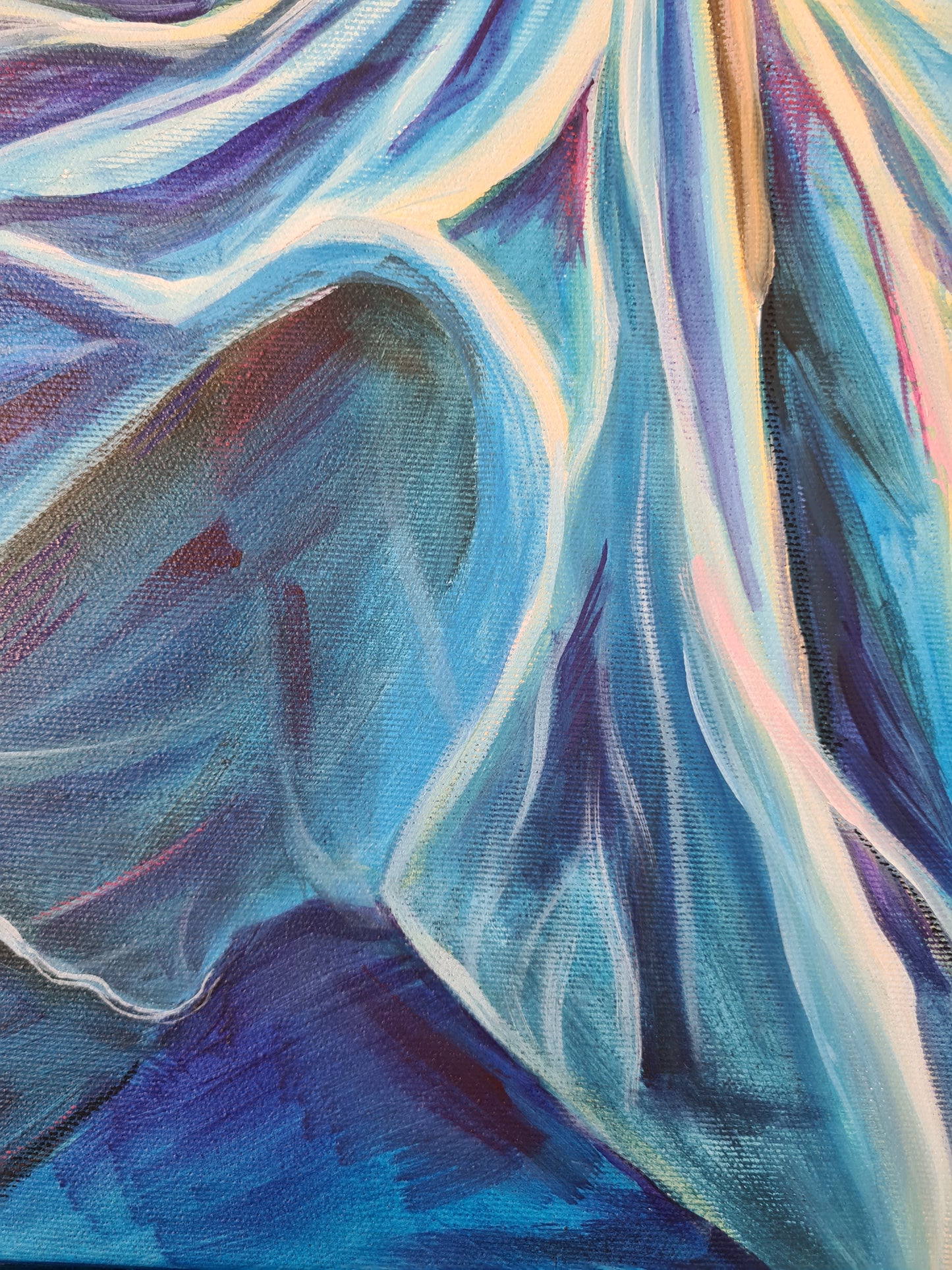 In your loving arms 70x100 cm Original Mixed Media Painting on Canvas from Daniella Szabò-Telek