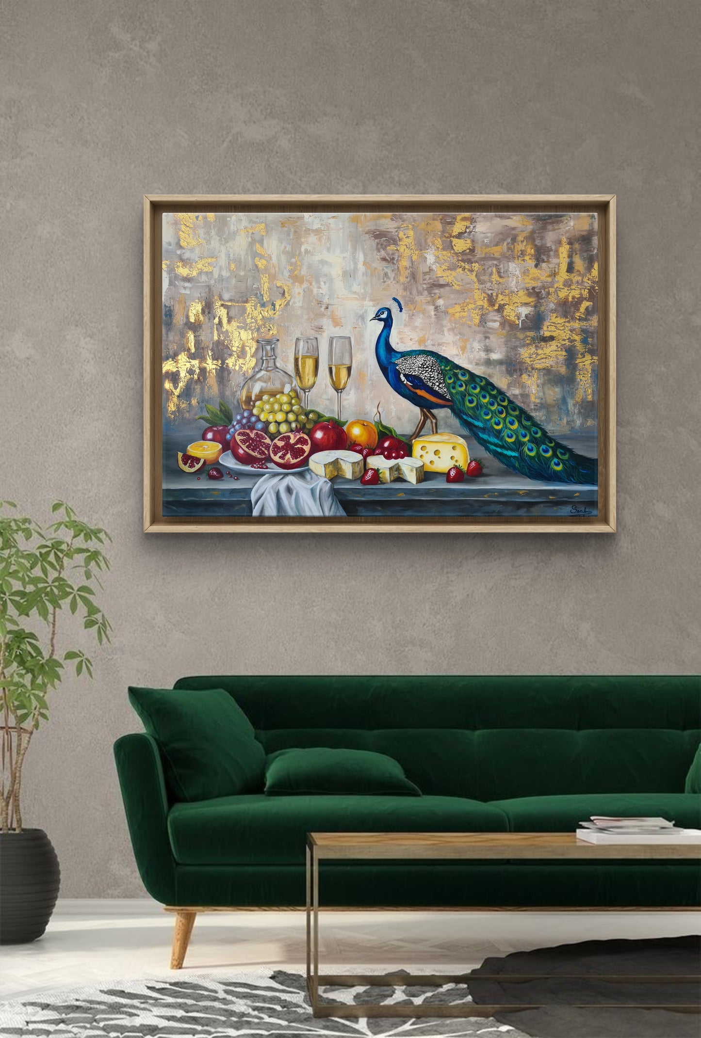 Golden hour 70x100 cm Original Oil Painting on Canvas from Daniella Szabò-Telek