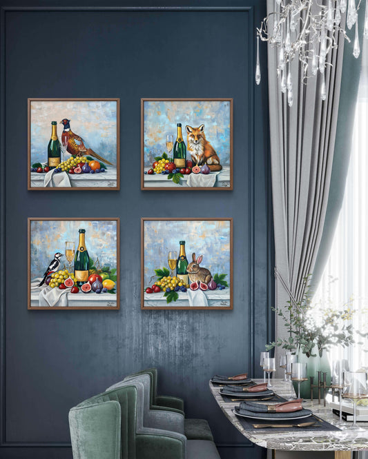 "Bunny" – Fine Art Print (30x30 cm) Wildlife & Wine Collection