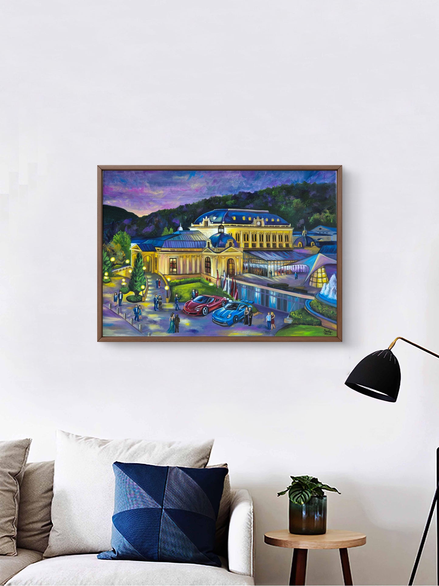 "Summer nights in Baden" 50x70cm, Original Oilpainting by Daniella Szabò-Telek