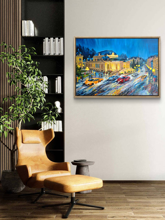 "Licht ins Dunkel" Original oil painting on Canvas by Daniella Szabò-Telek